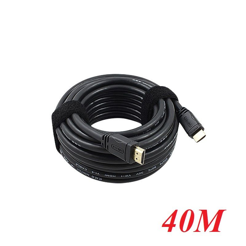 Unitek 97988 Y-C173 40M 4k Ultra HD Màu Đen Cáp HDMI chuẩn 1.4 có IC khuếch đại chống nhiễu