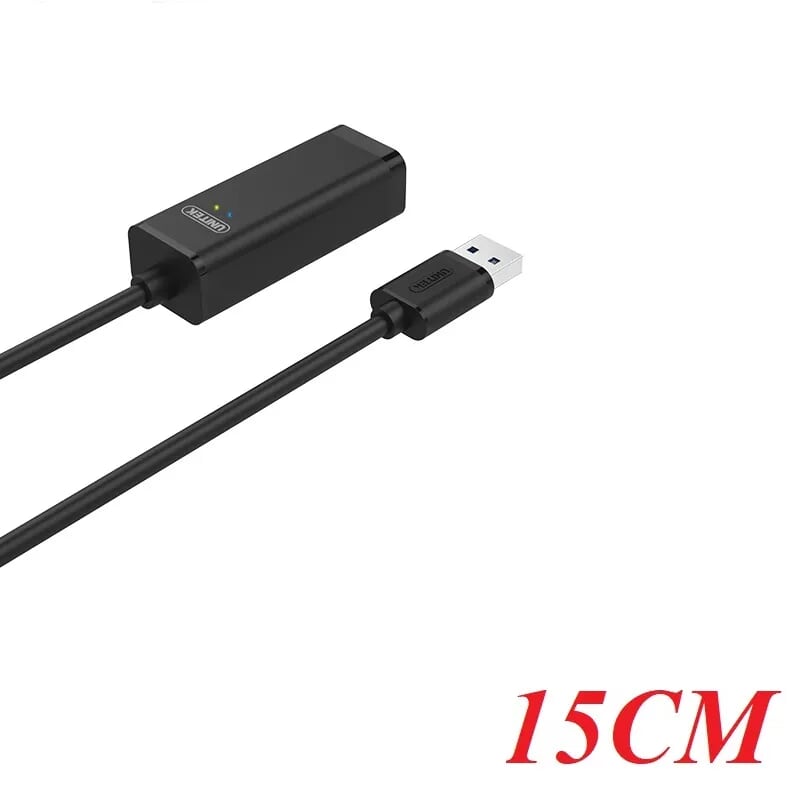 Unitek 96200 Y-1468 15CM Màu Đen Cáp chuyển Usb 2.0 sang cổng Lan 10/100mbps