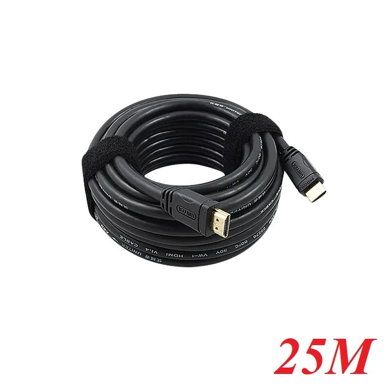 Unitek 95677 Y-C170 25M 4k Ultra HD Màu Đen Cáp HDMI chuẩn 1.4 có IC khuếch đại chống nhiễu
