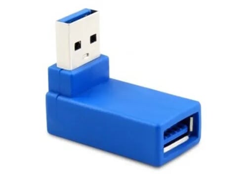 Unitek 96862 Y-A020 Màu Xanh dương Đầu nối Usb 3.0 dương sang Usb 3.0 âm góc 90 độ