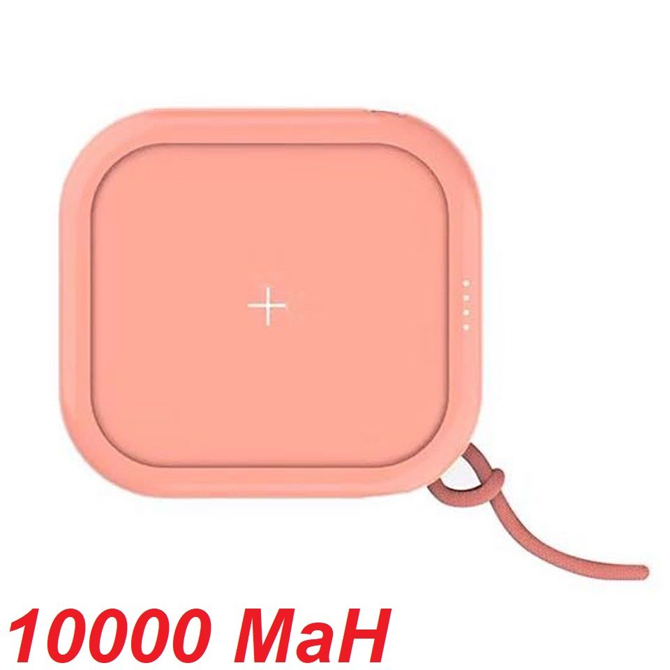 Mipow SPX01W-PK Sạc dự phòng không dây Cube X10000+ Pink ( SPX01W-PK ) G