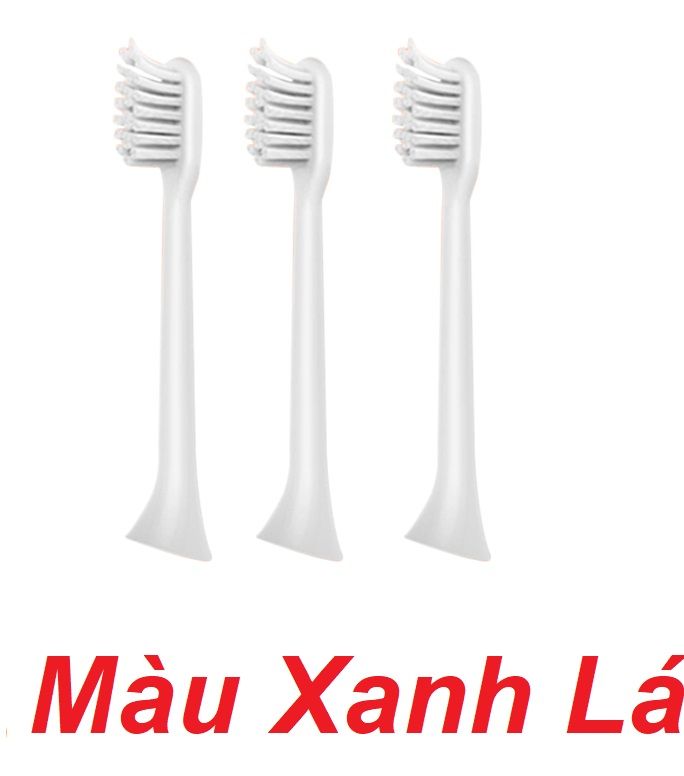 Mipow CI-200-E Bộ 3 đầu bàn chải điện FDA USA Light Green ( CI-200-E ) G