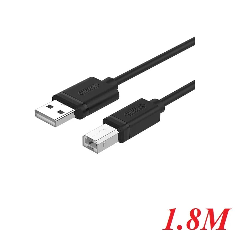 Unitek 98735 Y-C419 1.8M Màu Đen Cáp Usb In 2.0