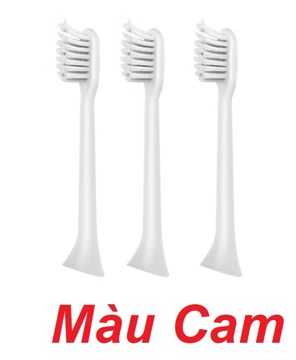 Mipow CI-200-A Bộ 3 đầu bàn chải điện FDA USA Orange ( CI-200-A ) G