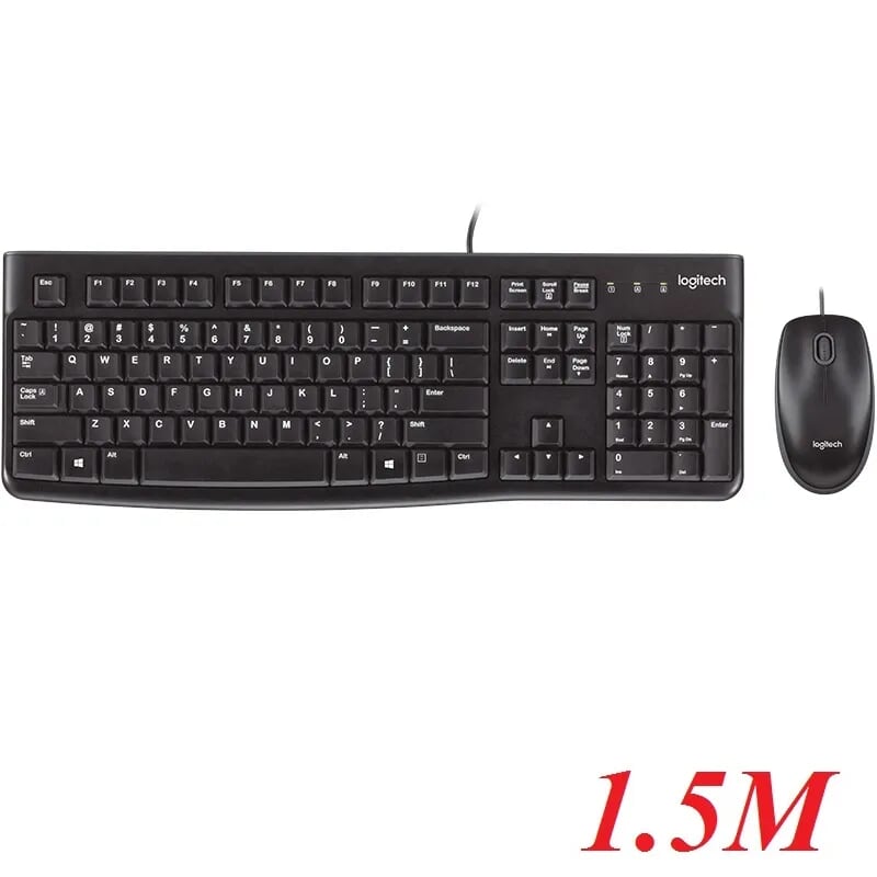 Logitech 96347 Mk120 bộ bàn phím chuột có dây 1.5m