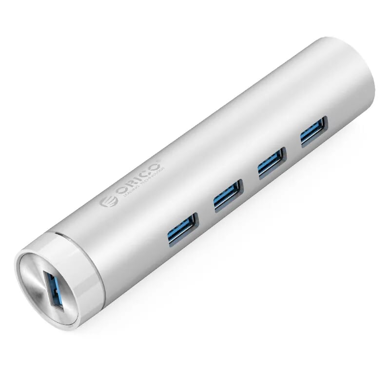 Orico ARH4-U3-SV Bộ Chia Vỏ Nhôm Usb Hub 4 Cổng Usb 3.0 Cáp 1M Và Type C Cáp 0.5M - 98984