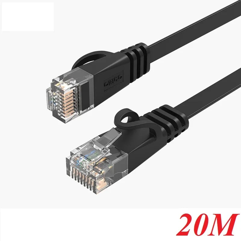 Orico PUG-C6B-200-BK 20M Cáp mạng CAT6 Dây dẹp Đen 95782