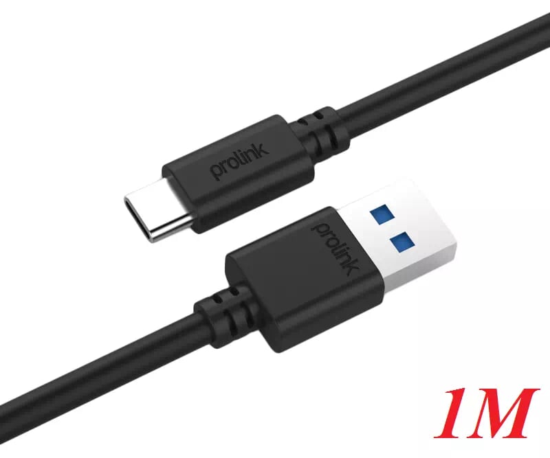 Prolink PB485 Cáp 1M Kết Nối Giữa Thiết Bị Type - C Và Usb 3.0 Màu Đen - 98860
