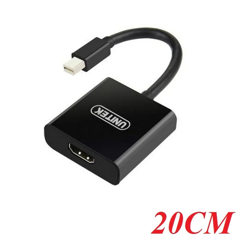Unitek 97818 Y-6325BK 20CM Màu Đen Cáp chuyển Mini Displayport sang Hdmi
