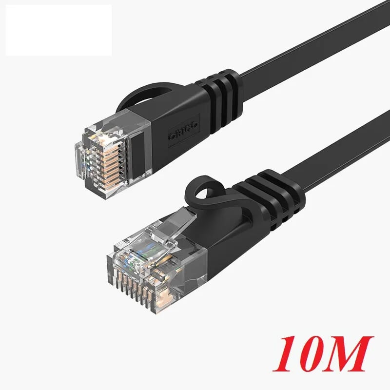 Orico PUG-C6B-100-BK 10M Cáp mạng CAT6 Dây dẹp màu Đen - 96310
