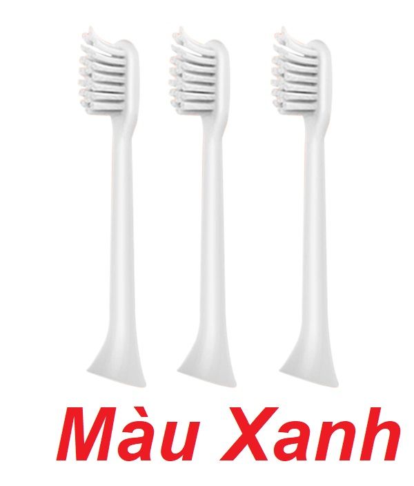 Mipow CI-200-D Bộ 3 đầu bàn chải điện FDA USA Light Blue ( CI-200-D ) G