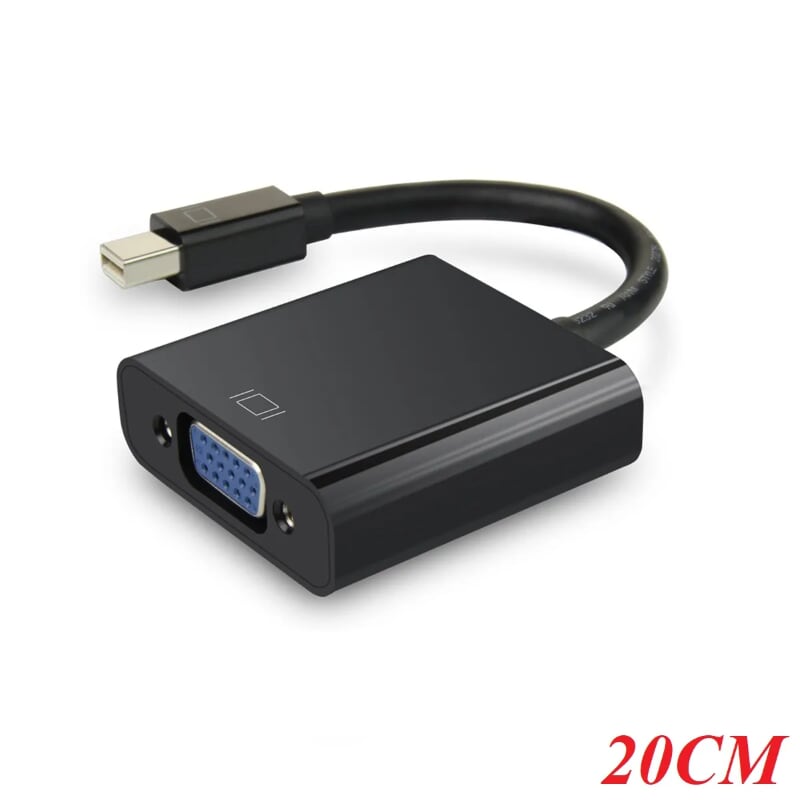 Unitek 98971 Y-6327BK 20CM Màu Đen Cáp chuyển Mini Displayport sang Vga