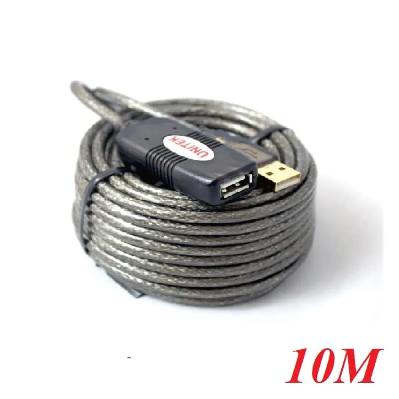 Unitek 95804 Y-C429 10M Cáp Usb Nối Dài 2.0 có IC khuếch đại bọc chống nhiễu