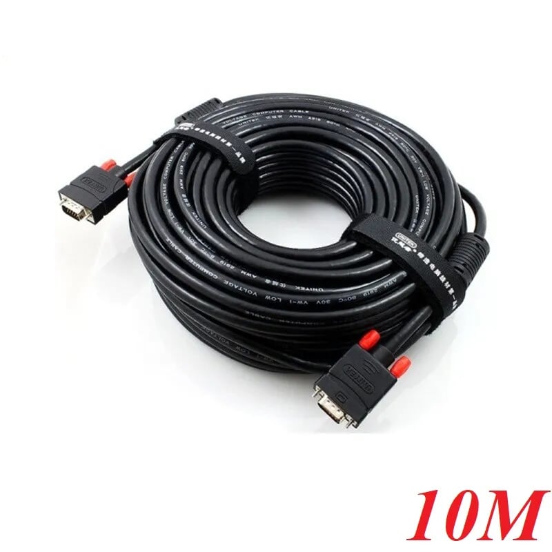 Unitek 96617 Y-C506G 10M Màu Đen Cáp tín hiệu Vga LCD 3C+6