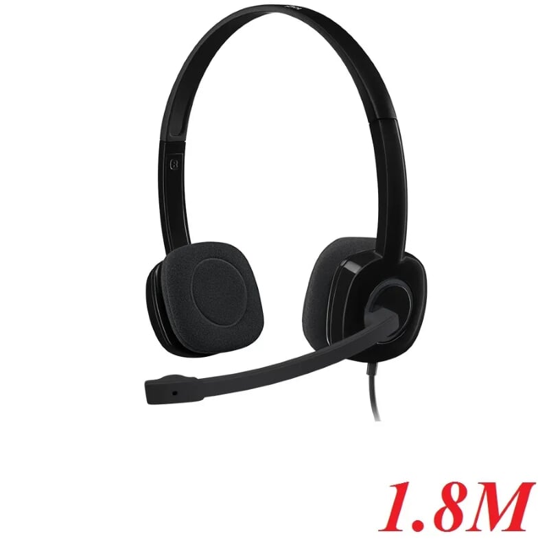 Logitech H151 tai nghe vi tính đa thiết bị với các nút điều khiển trên dây 1.8m 97778