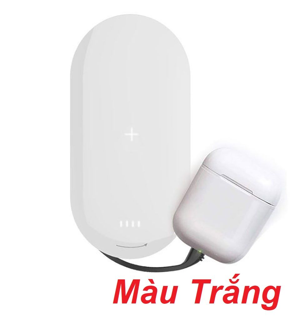 Mipow SPQ07-WT Sạc dự phòng không dây Cube X2 Lightning White ( SPQ07-WT ) G