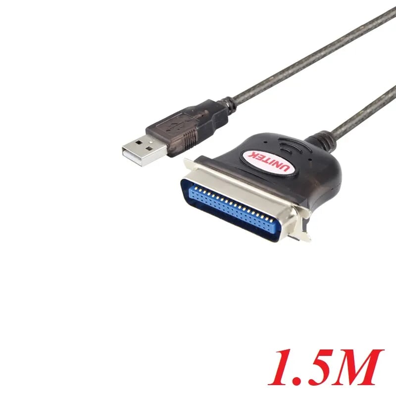 Unitek 95030 Y-120 1.5M Cáp chuyển Usb 2.0 sang Parallel Lpt