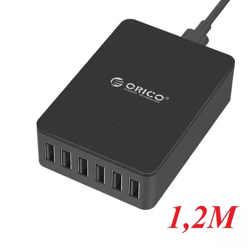 Orico Cse-6U-Bk Bộ Sạc Điện Thoại 6 Cổng Usb 50W Đen Dài 1.2M - 95821