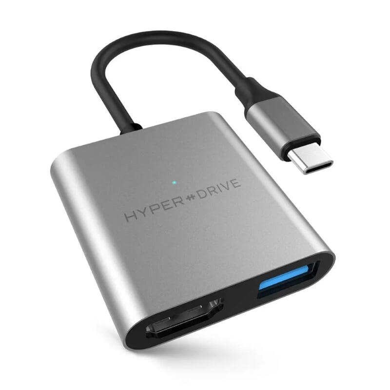 HYPER HD259A-GREY Cổng chuyển Hyperdrive 4k HDMI 3in1 US