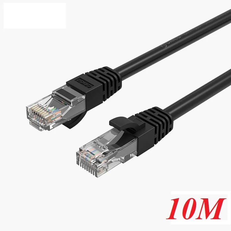Orico PUG-C6-100-BK Cáp mạng 10m CAT 6 gigabit màu đen - 95659