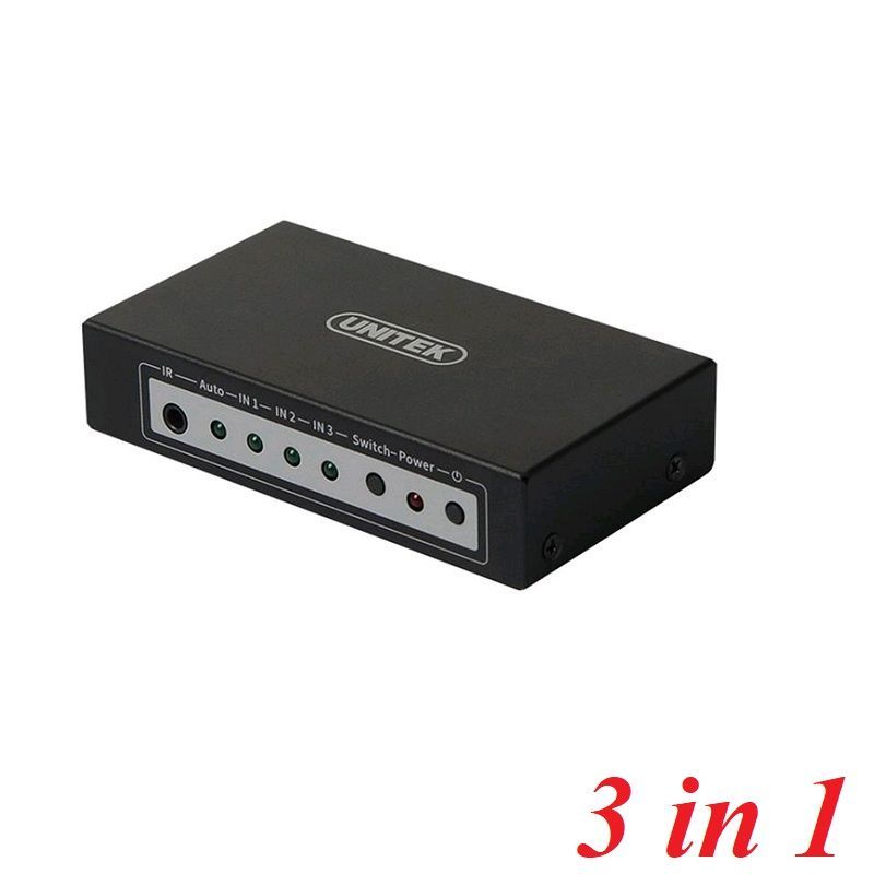 Unitek 28901 Y-5312 3 in 1 out 4K HDMI Switch