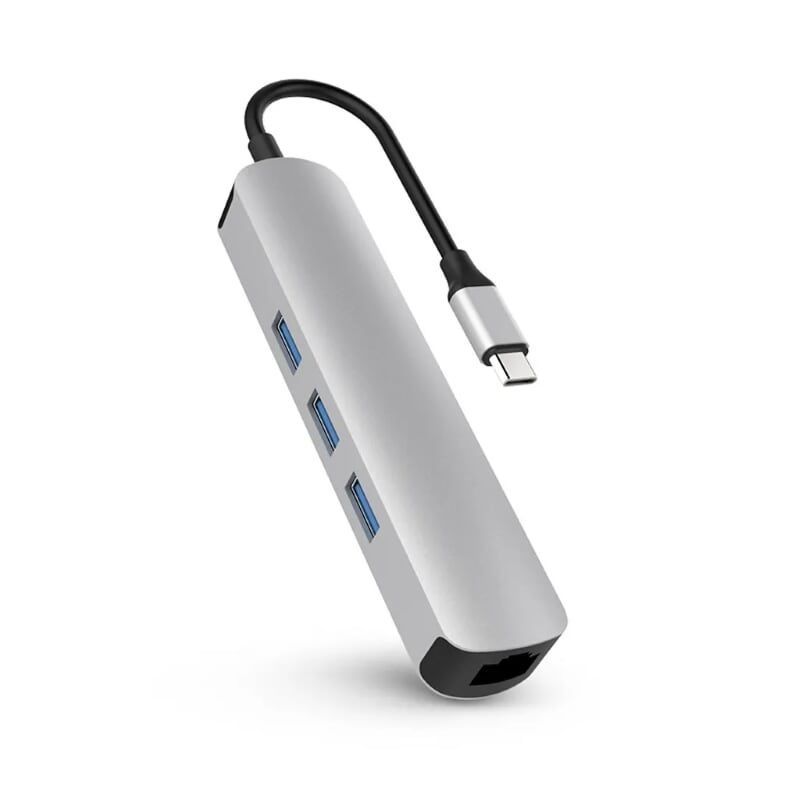 HYPER HD233B-SILVER Cổng chuyển Hyperdrive HDMI 4K 6 in 1 USB Type C