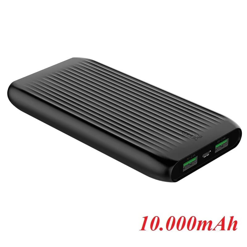 Orico FIREFLY K10S-BK 10.0000mAh Pin sạc dự phòng 2 đầu USB 2.4A 12W Màu Đen - 98776