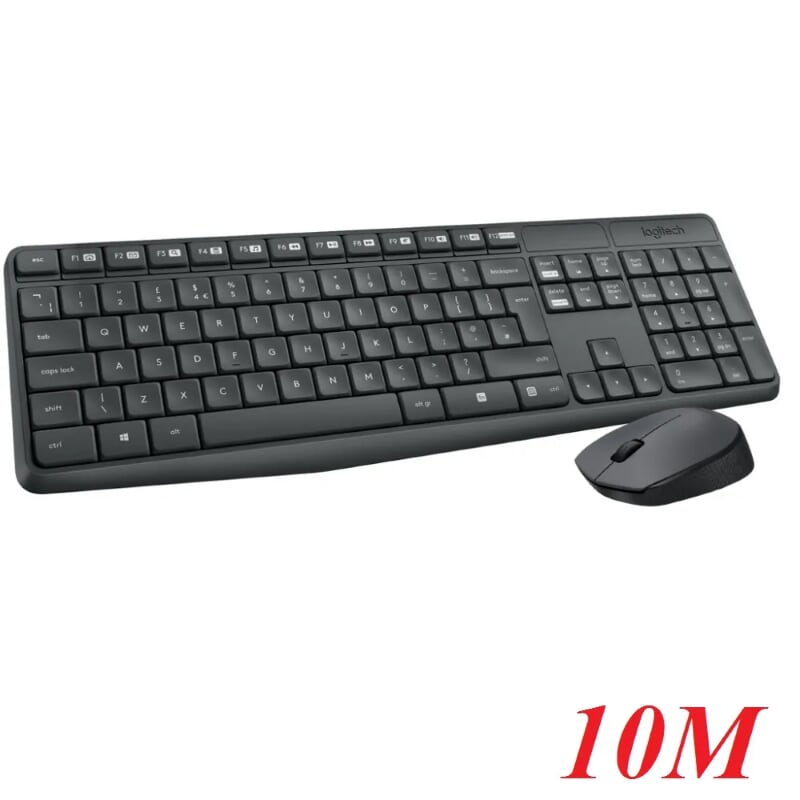 Logitech Mk235 bộ bàn phím chuột không dây 10m 96757