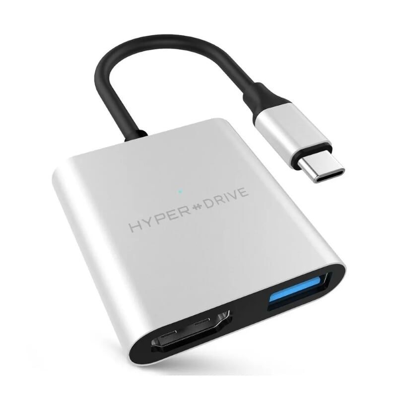 HYPER HD259A-SILVER Cổng chuyển Hyperdrive 4k HDMI 3in1 US