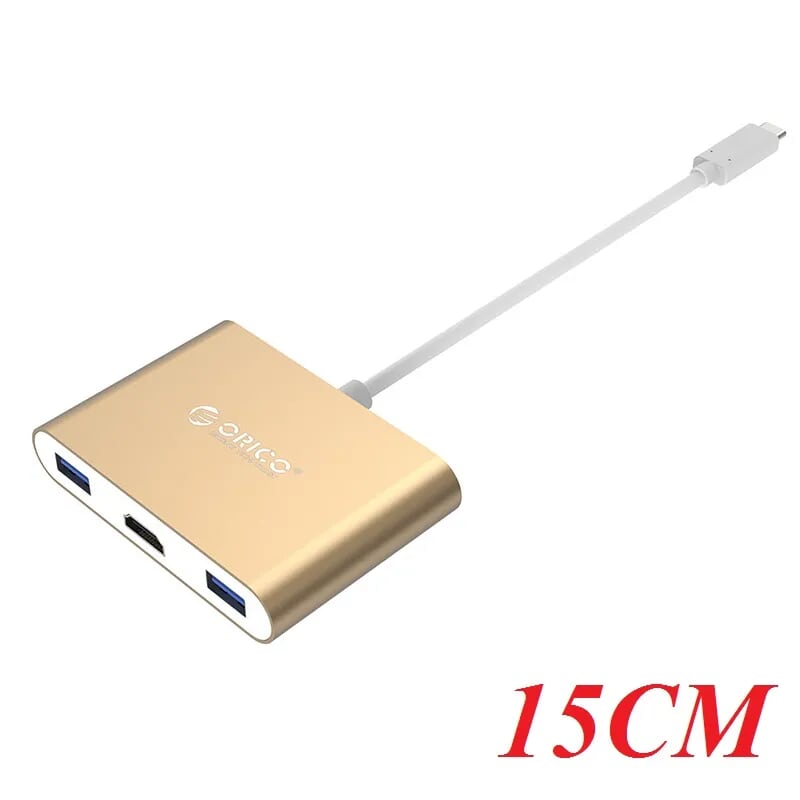 Orico RCH3A-GD Đầu Chuyển Đổi Type C Sang 5 Cổng Hdmi Type C 3*Usb 3.0 Without Pd - 95326