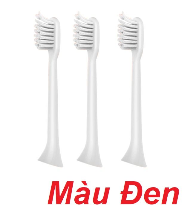 Mipow CI-200-F Bộ 3 đầu bàn chải điện FDA USA Black ( CI-200-F ) G