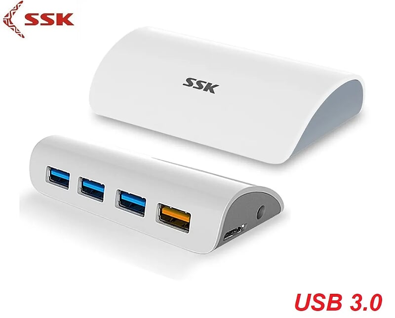 SSK SHU-800 Màu Trắng Hub chia 4 cổng USB 3.0 98062