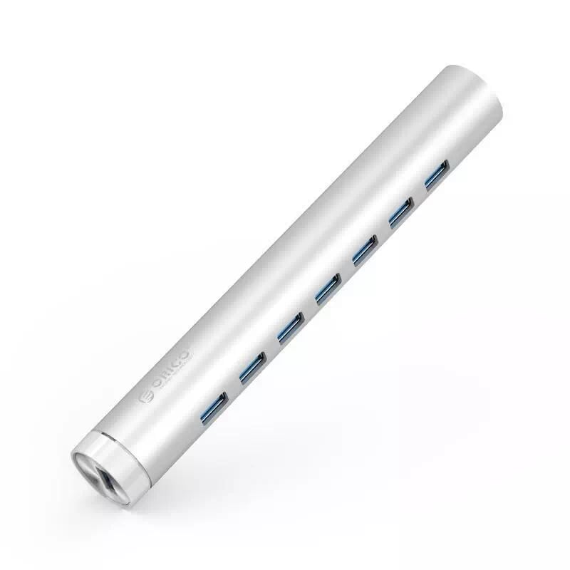Orico Arh7-U3-Sv Bộ Chia Usb Hub 7 Cổng Usb 3.0 Type C Bạc - Aluminum Mac 7 Ports Usb3.0 Hub For Apple Laptop Mac Perfectly - 96628