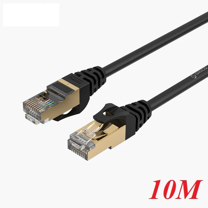 Orico PUG-C7-100-BK Cáp mạng 10m CAT 7 nhanh 10 gigabit màu đen - 95642