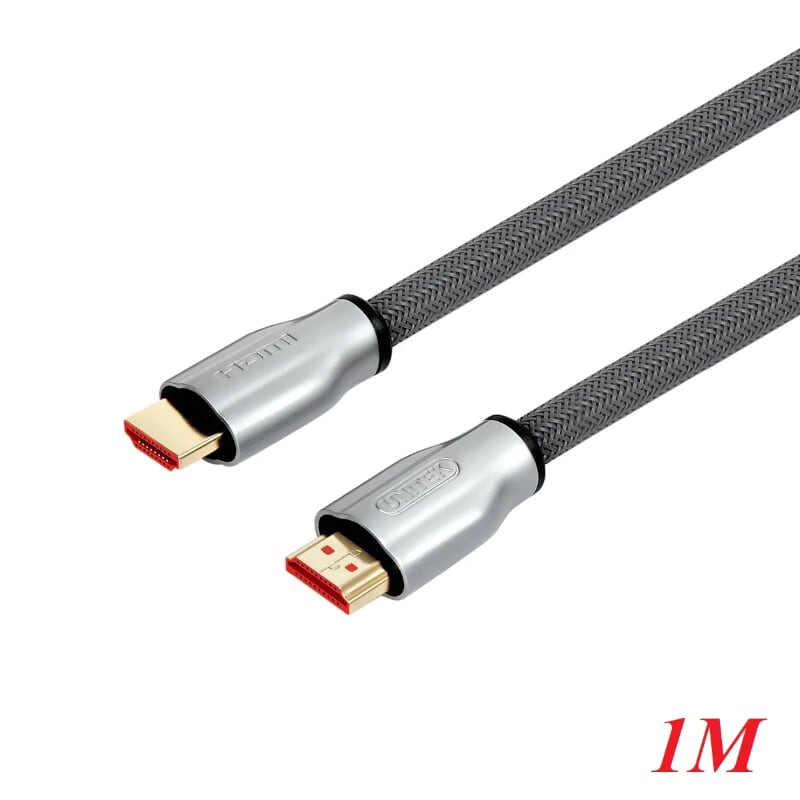 Unitek 98504 Y-C136RGY 1M 4k 60Hz Màu Xám Cáp Hdmi 2.0 bọc lưới cao cấp