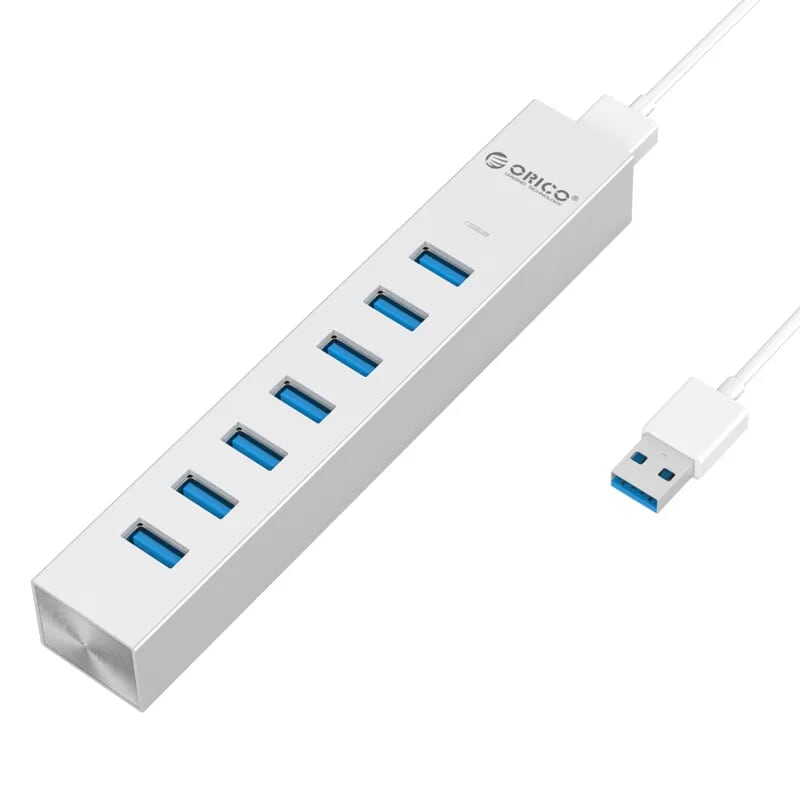 Orico ASH7-U3-SV Bộ Chia Vỏ Nhôm Usb Hub 7 Cổng Usb 3.0 Type C - 96650