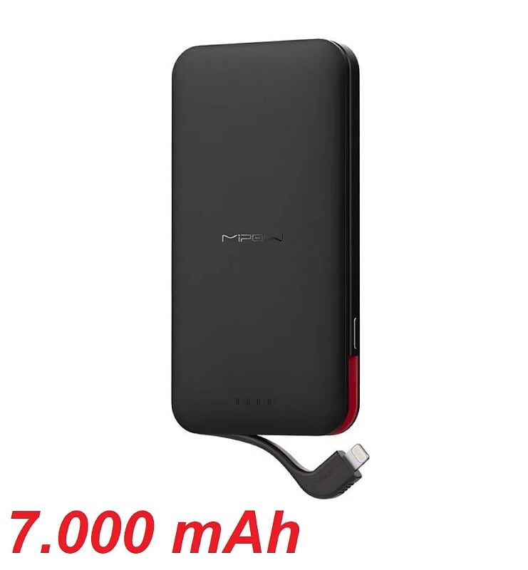 Mipow SPL08WBK Pin sạc dự phòng Cube 7.000 mAh ( Black ) ( SPL08W-BK ) G