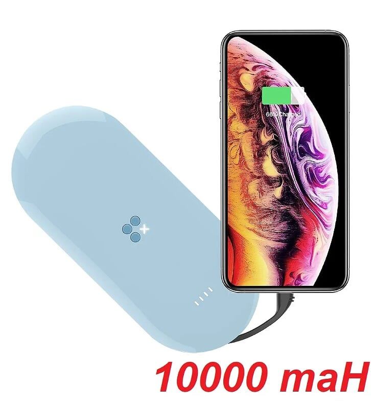 Mipow SPQ09-PD- LB Sạc dự phòng power cube X3 10000 Lightning cable Light Blue ( SPQ09-PD-LB ) G