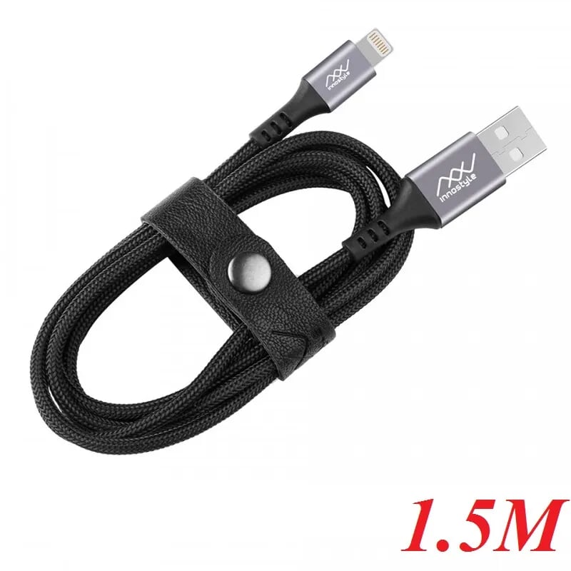 INNOSTYLE D_IAL150_ LA Black Lavender Cáp Innostyle Duraflex Usb A To Lightning Mfi Iphone Ipad Ipod 96473