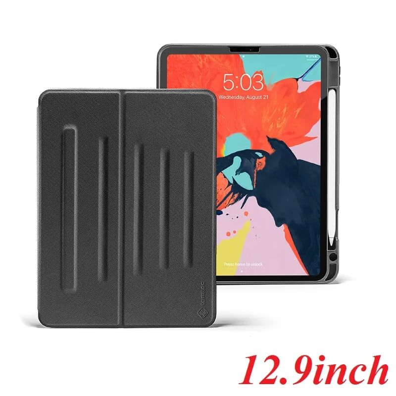 Tomtoc B02-002D Bao da Tomtoc Magnetic Kickstand Apple pencil for Ipad Pro 12.9'' Black ( B02-002D ) G