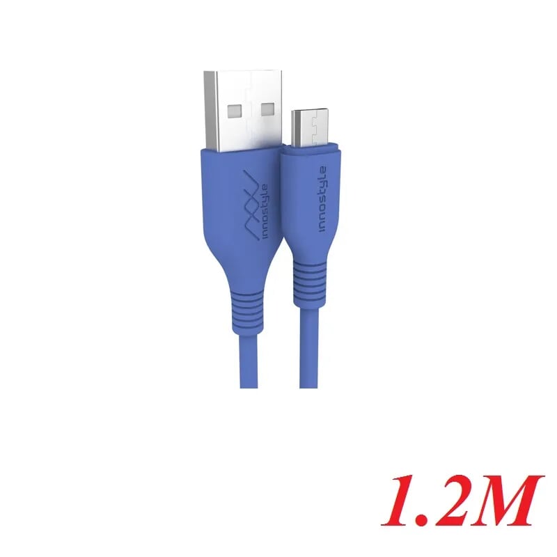 INNOSTYLE J_IAB120_tLBL 1.2M 10W Màu Xanh dương Cobalt Cáp Innostyle Jazzy Usb A To Micro Usb 97703