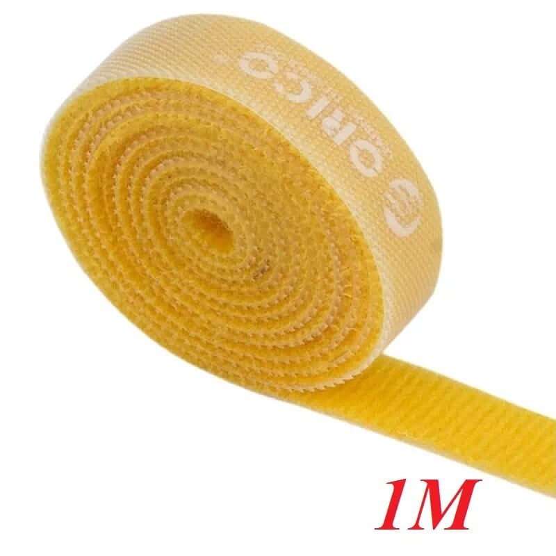 Orico Cbt-1S-Or Băng Khóa Dán Dài 1M Cam - Re-Usable Yellow 1M Velcro Cable Ties - 96435