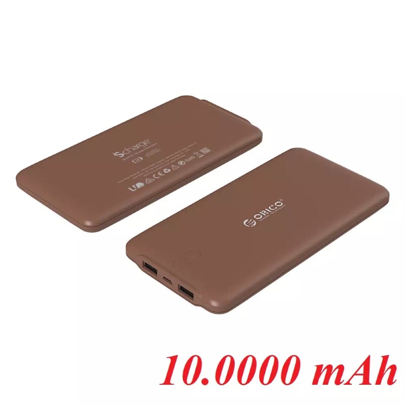 Orico Ld100-Cf Pin Sạc Dự Phòng 10 000Mah Coffe -Smart Charging Portable Power Bank In Coffee - 96005