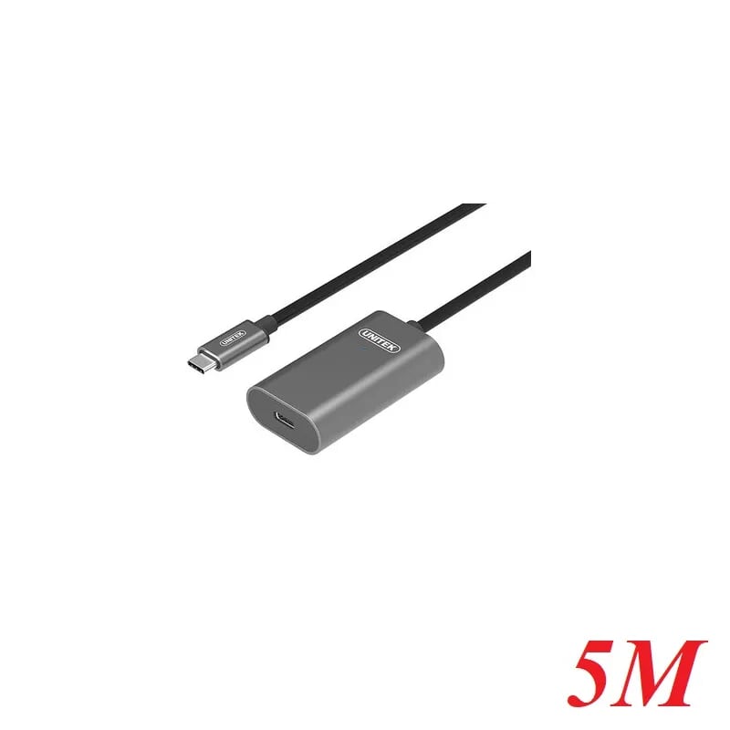 Unitek 97153 U305AGY 5M Cáp Type-C Nối Dài + Cổng cấp nguồn 5V