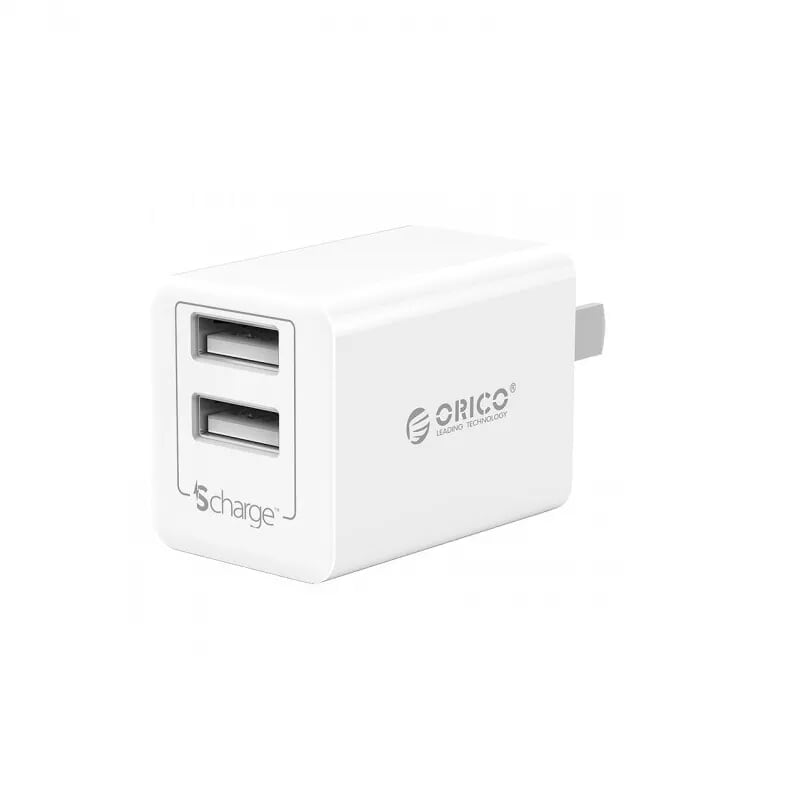 Orico WHA-2U-WH Sạc Điện Thoại Usb 2 Cổng 2.4A 12W - 98512