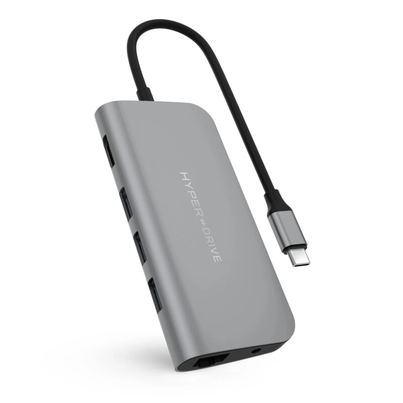 HYPER HD30F-GREY Cổng chuyển Hyperdrive Power 9in1 USB C