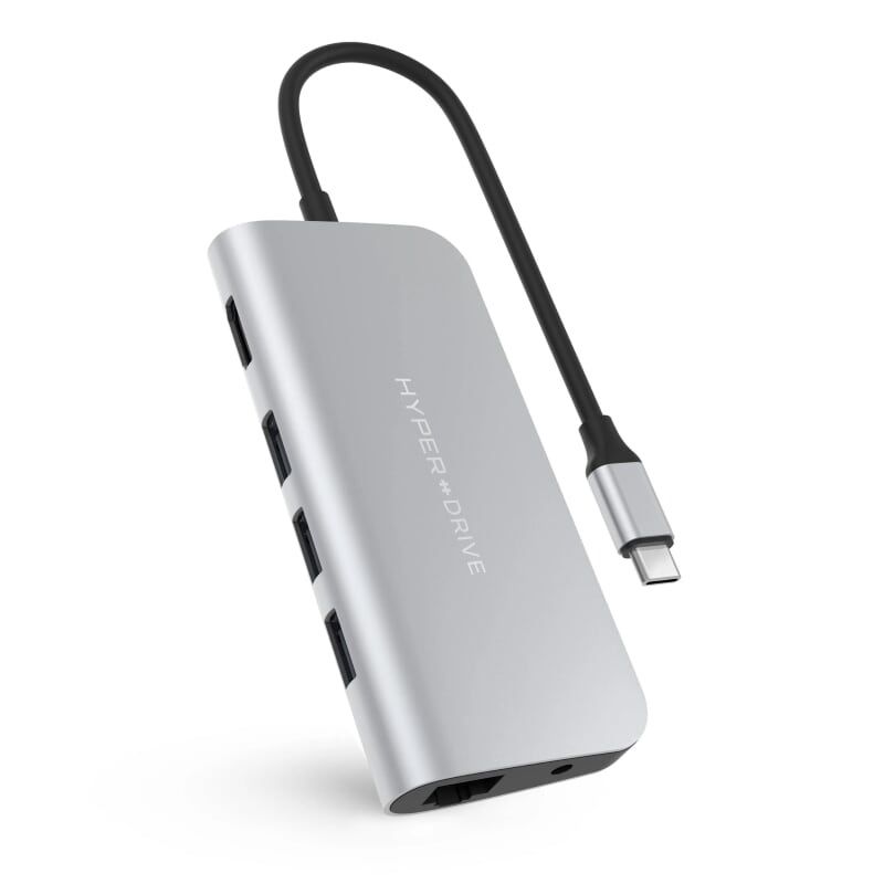 HYPER HD30F-SILVER Cổng chuyển Hyperdrive Power 9in1 USB C