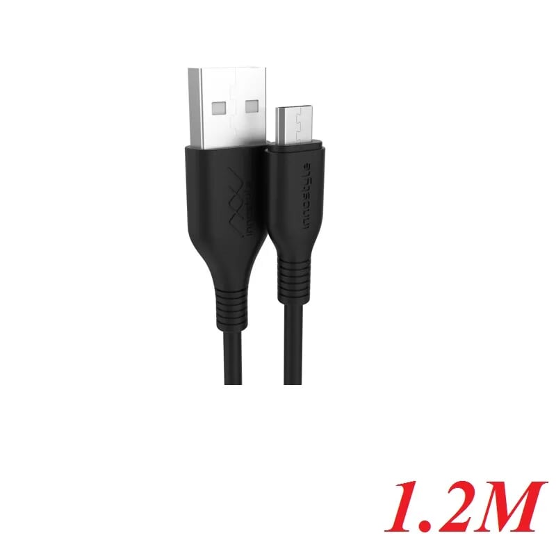 INNOSTYLE J_IAB120_tBLK 1.2M 10W Màu Đen Jet Black Cáp Innostyle Jazzy Usb A To Micro Usb 96044