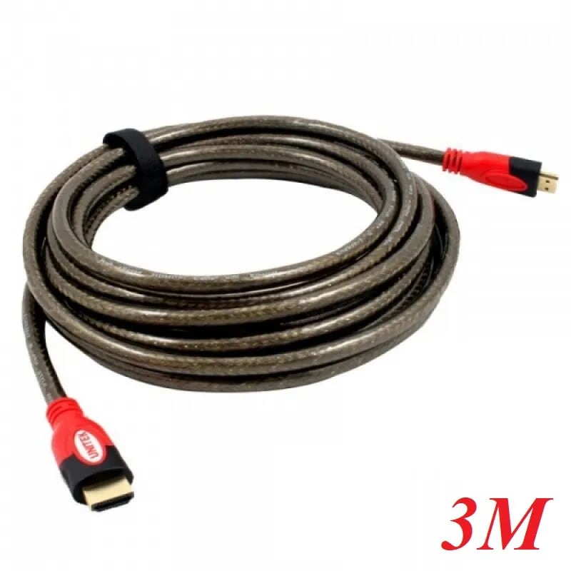 Unitek 98893 Y-C114A 3M 4k Cáp Hdmi chuẩn 1.4 dây tròn chống nhiễu vỏ bọc ngoài bằng nhựa PCI