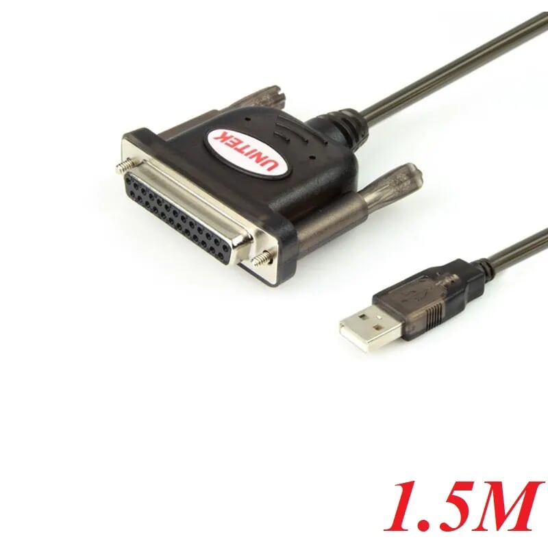 Unitek 97276 Y-121 1.5M Cáp Chuyển Usb 2.0 sang Com 25 chân âm
